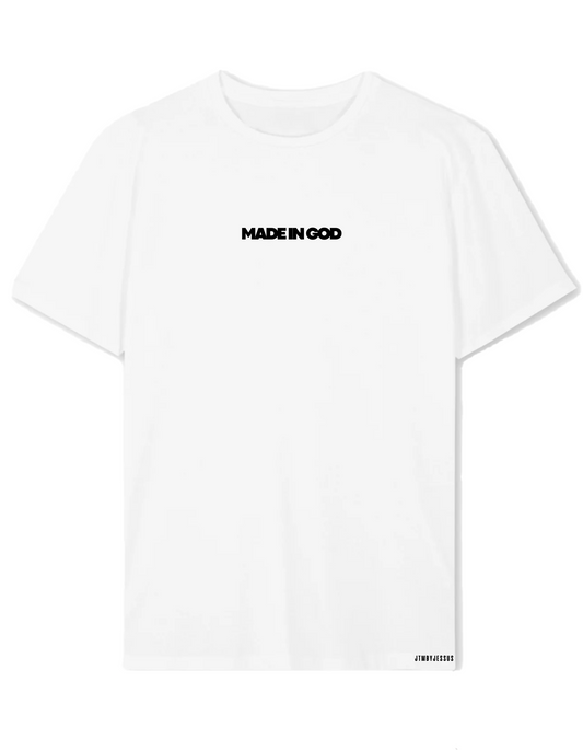 T-shirt  Made in God BLANC