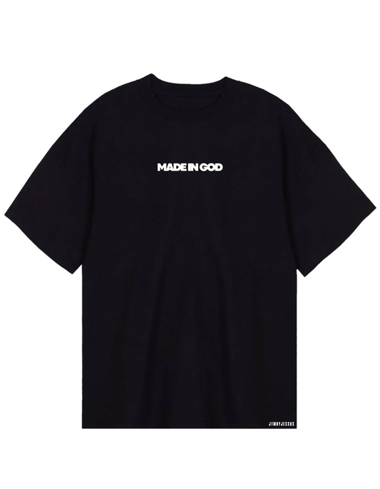 T-shirt Oversize Made in God NOIR