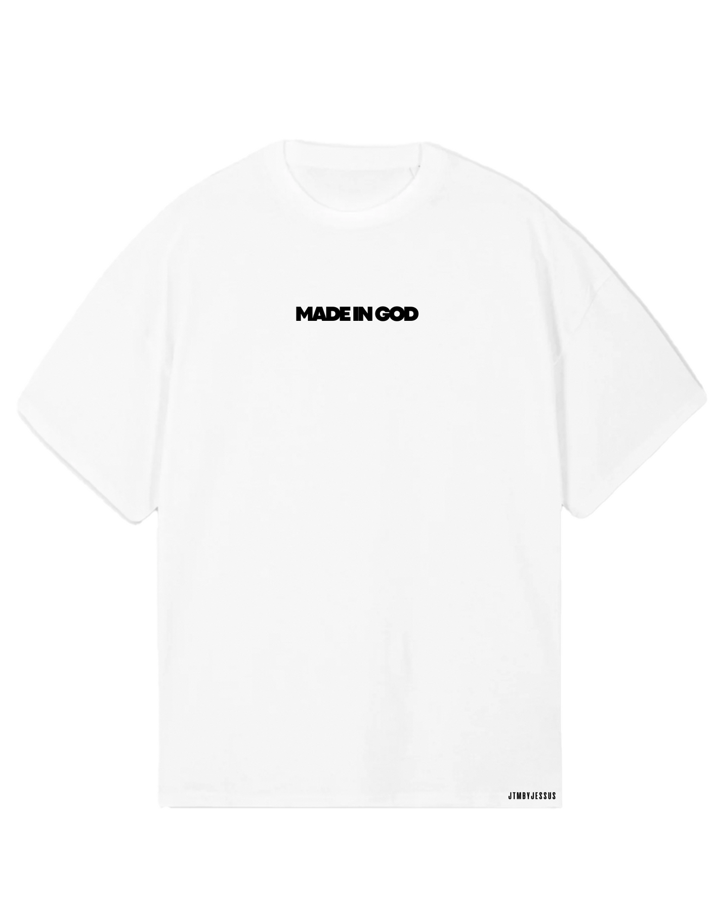 T-shirt Oversize Made in God BLANC