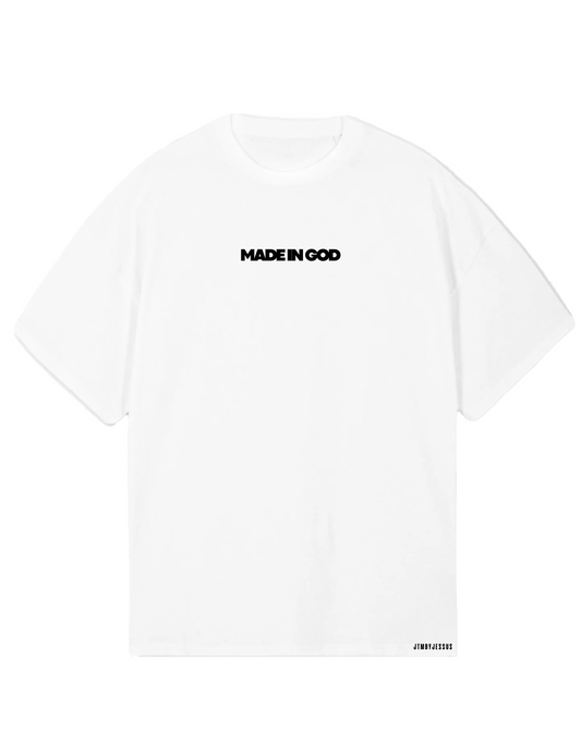 T-shirt Oversize Made in God BLANC